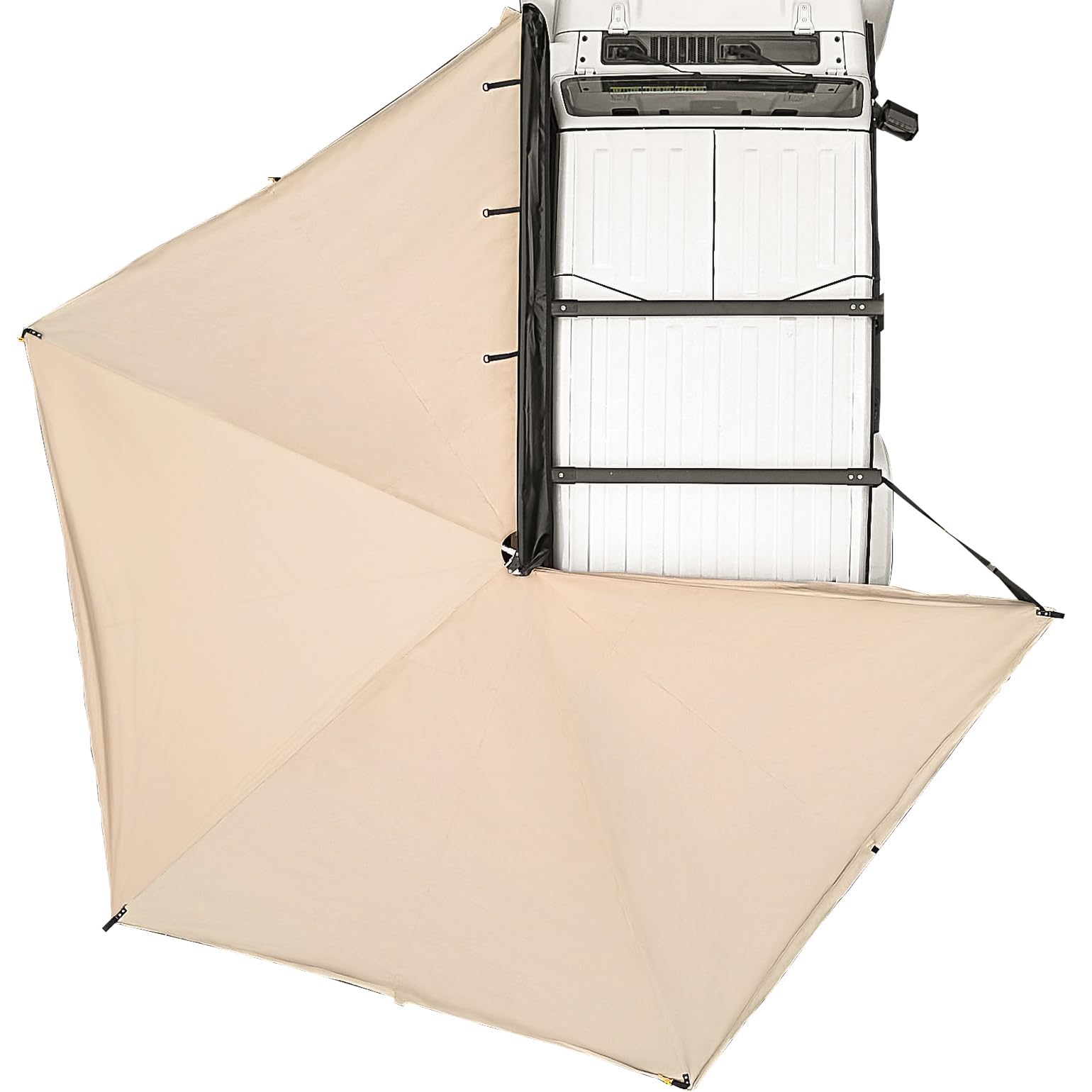 Photo 1 of JOYTUTUS 270 Awning - 125 SQ. FT Freestanding All-Weather Side Canopy, Vehicle Awning UV50+, Waterproof PU10000mm, Adjustable for SUV/Truck/Van Driver Side, Wind Resistant