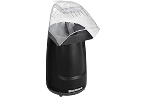 West Bend Air Crazy Popcorn Machine for Healthy Snacking with No Oil, 4-Quart, Black
