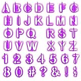 Bihood Fondant Letter Cutters Cookie Letter Cutter Letter Cookie Cutters Letter A Cookie Cutter Fondant Icing Cutters Wedding Cake Toppers Letters Happy Birthday Cake Letters Letter Cake Toppers