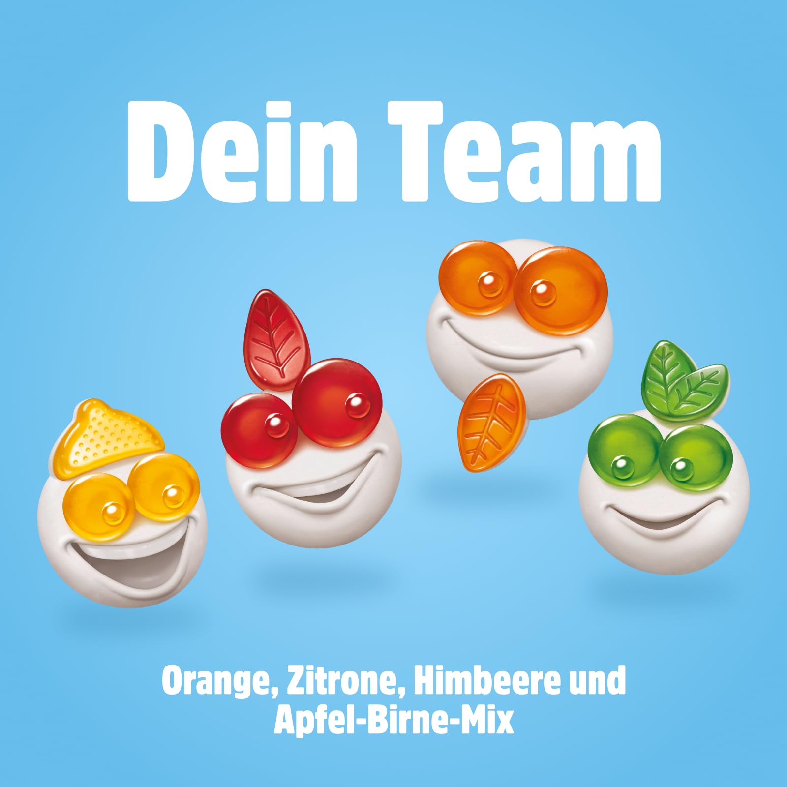 nimm2 Lachgummi Milchbubis – 1 x 225 g – Fruchtgummis mit Fruchtsaft, Vitaminen und Milch – Süßigkeit in vier Geschmacksrichtungen 5