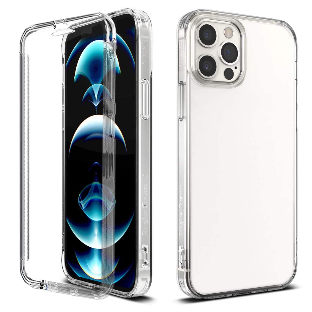 GAPlus iPhone 12 Pro Max 6.7" Front and Back Case 【Built in Screen Protector】 Transparent Clear Full Protection PC Hard Soft Slim Thin Cover Bumper Shockproof For iPhone 12 Pro Max