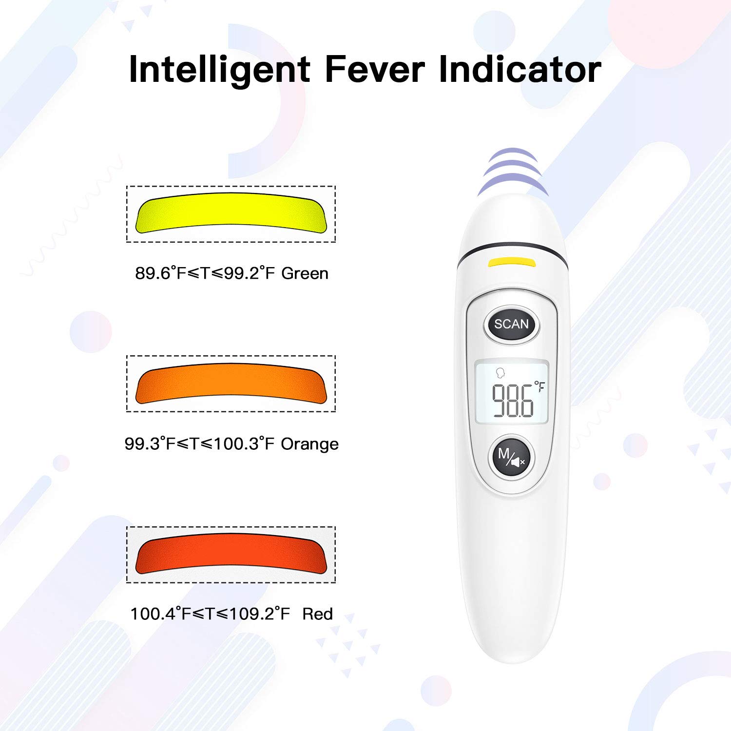 Touchless Forehead Thermometer for Adults, Infrared and Ear Thermometer for Fever, Babies, Children, Adults, Indoor and Outdoor Use: Industrial & Scientific