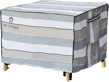 Amazon Com Wj Etrade Patio Furniture Set Covers Waterproof Uv Resistant Cover Fits 5 9 Piece Square Outdoor Dining Set 84x84x32inch Striped Garden Outdoor