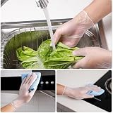 EuroMarksGlobal 500 Clear Vinyl Gloves Powder Free Latex Free Food Medical view 3