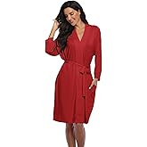 Super Shopping-zone Women's Robes Lightweight Kimono Robes Knit Bathrobes Soft Sleepwear Loungewear