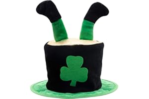 HANSGO Shamrock Hat, Leprechaun Hats Novelty Fancy Dress Costume Hat Christmas Hat St Patrick's Day Hat Green Decoration Party Accessory