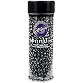 Wilton Decorating Sugar Pearls, 5 oz., Black
