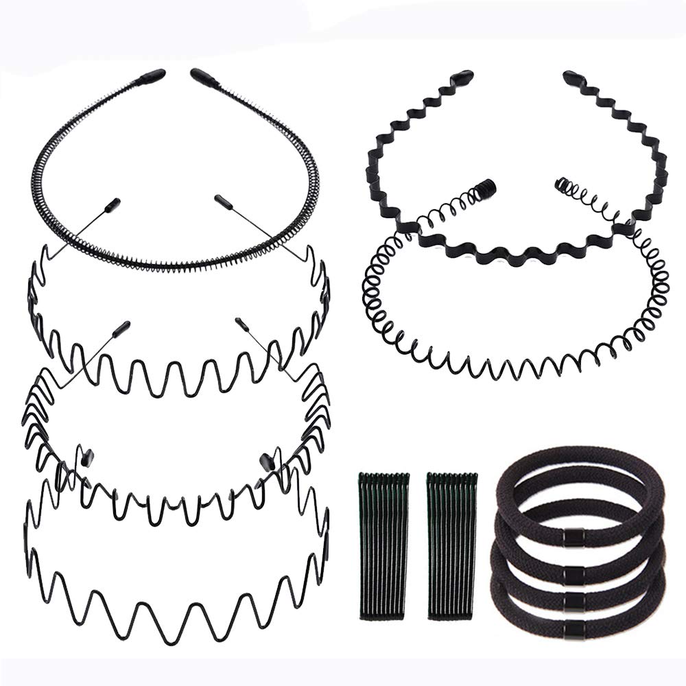 Mua Spokki カチューシャ メンズ レディース ヘアアクセサリー 髪留め コイルヘアバンド 金属製 洗顔用に ウェーブヘアバンド シンプル 痛くない 男女兼用 11個セット Tren Amazon Nhật Chinh Hang 21 Fado