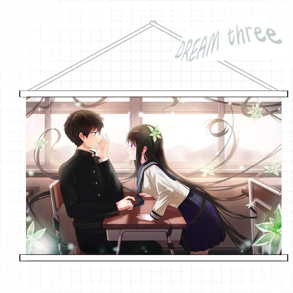 Amazon Co Jp Dream Three タペストリー 氷菓 奉えるマジ夫婦 千反田 える ちたんだ える Chitanda Eru おれき ほうたろう Oreki Houtarou 掛ける絵 同人 巻物 部屋飾り壁 可愛い アニメ好き 90cmx60cm ホビー 通販