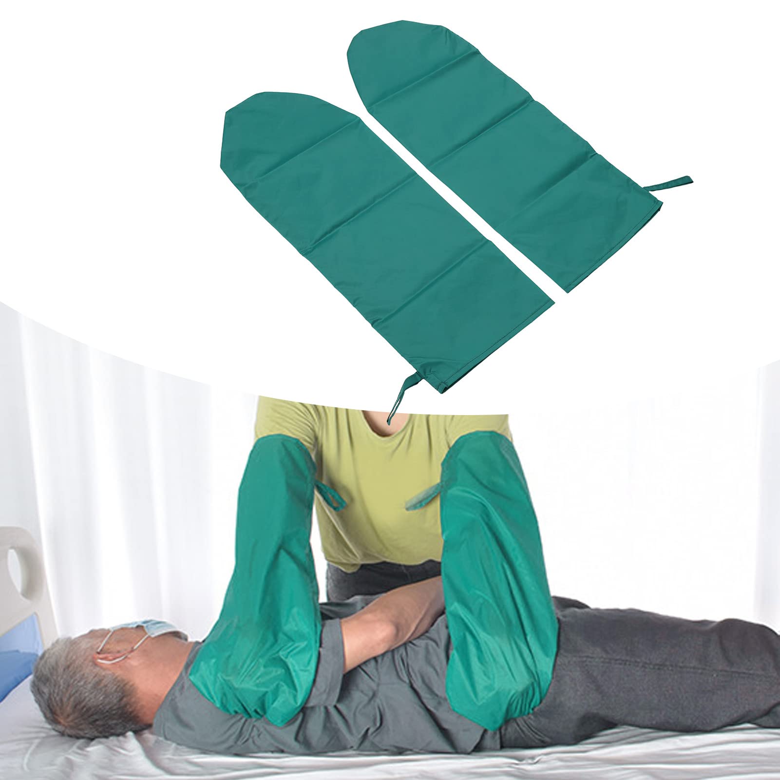 Patient Transfer Gloves & Slide Sheet - Assist Moving Elderly - Reusable for Patient Turning, Repositioning & Adjusting In Bed