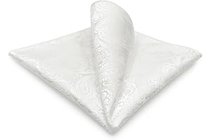 S&W SHLAX&WING Paisley Pocket Squares for Men's Suits XL Large for Weddings Parties Silky Touch