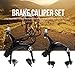 T-best Caliper Bicycle Brake Set,1 Pair BMX MTB Mountain Road Bike Bicycle U Shape Mechanical Dual-Pivot Brake Set Repair Parts Accessorythumb 1