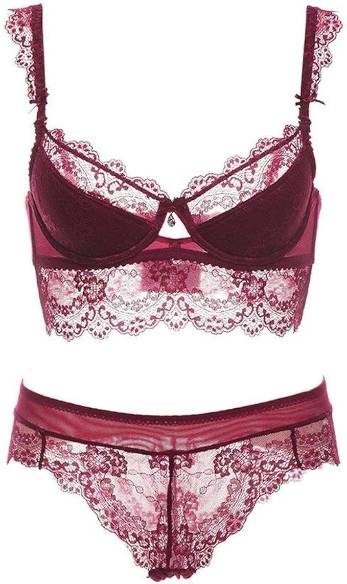 Bert-Collins women lingerie sets Sexy Ropa Interior de Encaje de Navidad Color Rojo Año Bra Set para Las Mujeres: Amazon.es: Ropa y accesorios