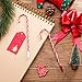 ABOAT 7 Inch Candy Cane Pen Christmas Pens with Black and Blue Ink for Christmas Holiday New Years Home Decor Party Gift (24 Pieces)