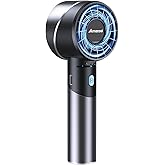 AMACOOL Portable Handheld Turbo Fan, 17Hrs Runtime, 4 Speeds Wind, Cool Metal Body, Rechargeable Battery Personal Fan, Mini P