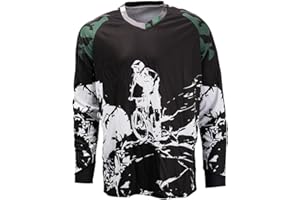 Hotlion Cycling Jersey Men Long Sleeve MTB Motocross Shirt Off-Road Racewear