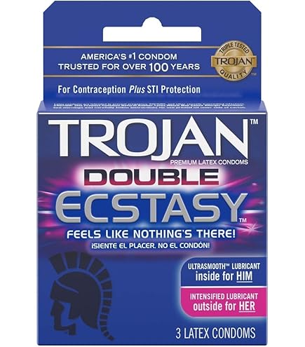 Amazon.com: Trojan Charged Lubricated Condoms, 3 Count (Pack of 1) : Health  & Household