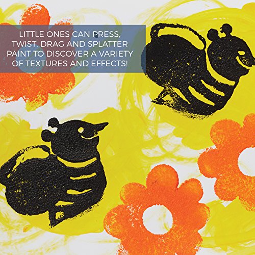image for ECR4Kids Designer Foam Paint Stampers Set - 15 Unique Sponge Daubers -