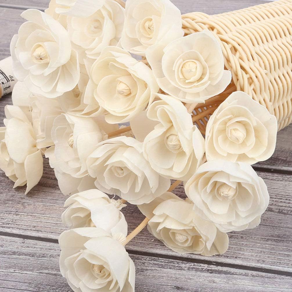 SUPVOX Flower Diffuser Reeds Sticks 5Pcs Aromatherapy Rattan Essential Oil Diffuser Accessories for Home Office Bathroom Fragrance Decoration - Image 4