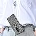 VEGO Galaxy S9 Plus Case Glitter Bling Diamond Case with Kickstand Rhinestone Bumper Sparkly Luxury Slim Soft Protective Case with Ring Stand for Samsung Galaxy S9 Plus (Black)