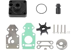 VIPIH 63V-W0078 Water Pump Impeller Rebuild Kit w/Housing 63V-W0078-02-00 for Yamaha 9.9HP 15HP Outboard Sierra 18-3433 2/4 Stroke