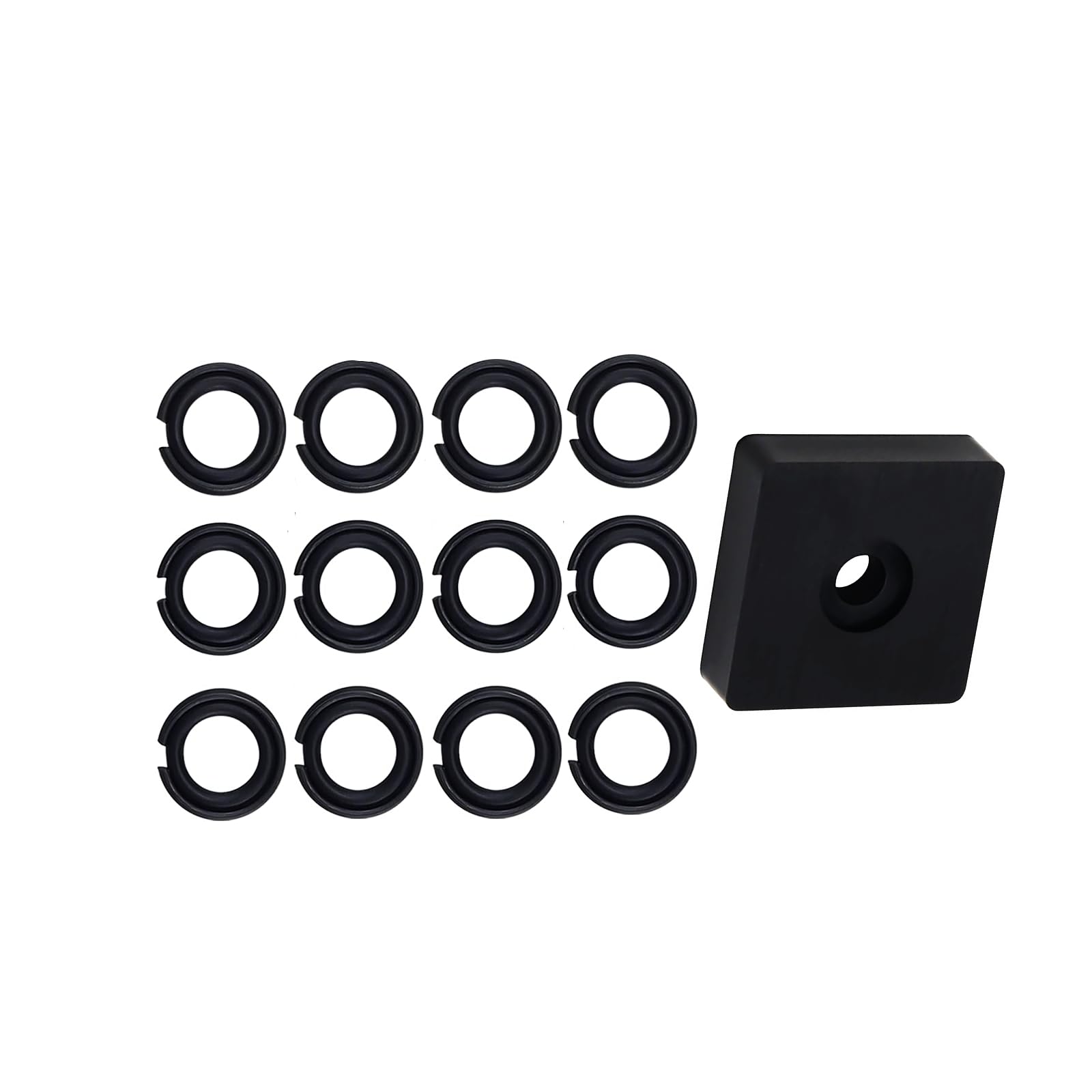 Photo 1 of (12 Sets) 3/8" Impact Retaining Ring Clip Impact Friction Ring with O-Ring for Mmilwwaukii Electric/Pneumatic Type Impact Wrench, Retainer Ring Anvil Install Tool Included