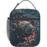 VANZEV Lunch Box for Women Men, Baseball Insulated Lunch Box Reusable Portable Lunch Bag Cooler Tote Waterproof Lunch Container for Office Picnic Work Travel Hiking