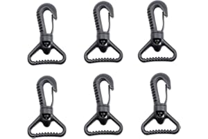 BOSWOAK Plastic Snap Hooks,Swivel Snaphook Push Gate Clip Rotary Snaphook Rotate Claw Snap Clip Buckle Clasp Hooks