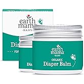 Earth Mama Organic Diaper Balm 2-Ounce | Diaper Cream for Baby | EWG Verified, Petroleum & Artificial Fragrance-Free with Calendula for Sensitive Skin (2-Pack)