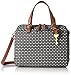 Fossil Rachel Satchel Handbag, Black Dot