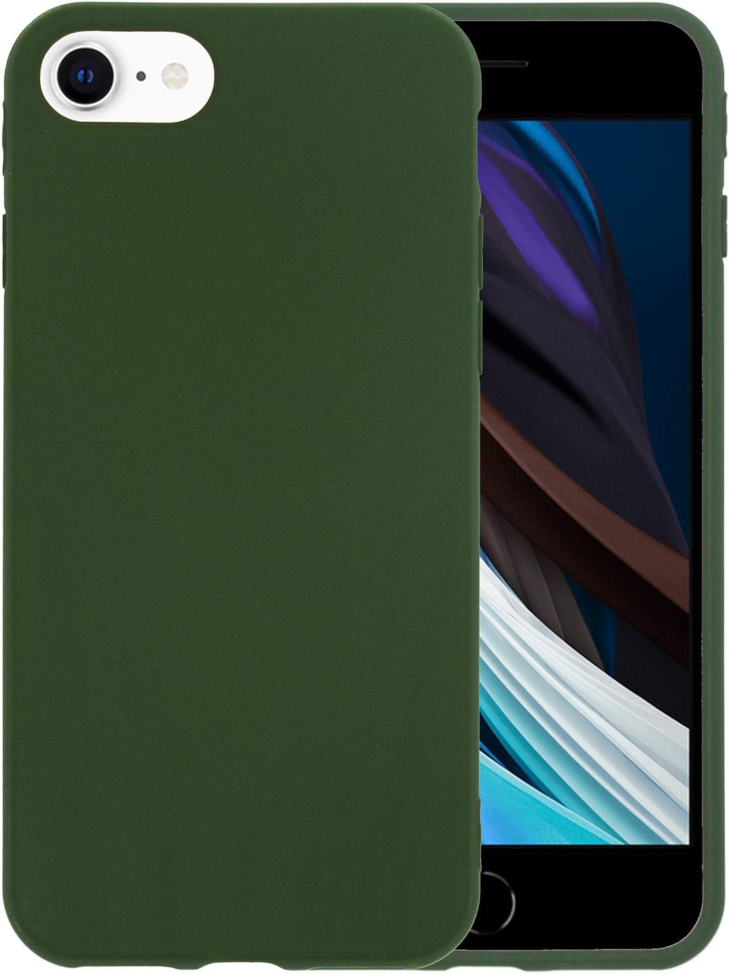 pix Iphone 8 Dark Green Case danbey matte case for iphone se 2020 for iphone 8 for iphone 7 4 7 inches matte surface slim cover skin feeling 1 5mm thick flexible tpu