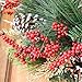 The Wreath Depot Somerset Winter Red Berry Wreath 24 Inch, Full Artificial Winter Wreath Design, Beautiful White Gift Box
