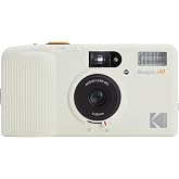 KODAK Snapic A1 35mm Film Camera 35mm, Reusable, 2-Zone Focus, Lightweight, Compact (Ivory White) (Film &amp; AAA Battery are not Included)