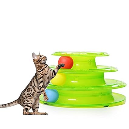 3 tier ball cat toy