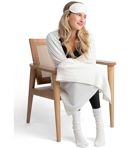 Amazon.com: Jet&Bo 100% Pure Cashmere Travel Set: Blanket  display picture 3