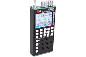 Luocute Full Band Radio, Dual System TEF6686 and SI4732 Support FM LW MW SW AIR SSB Bands, with 5.0 and 2.4 Inch IPS Touchscr