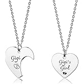 HOFOYA I Love You to The Moon and Back Stainless Steel Chain Necklace Jewelry Gifts for Mom Auntie Sister Grandma Teensdaughter,Birthday Christmas Valentines Gift for Women Teens.
