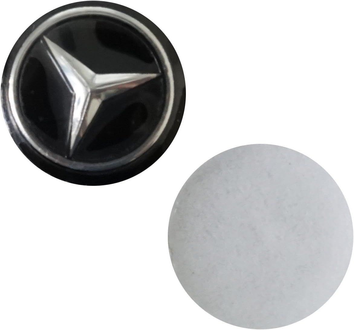 Bross BDP586FBA 2 Pieces Car Key Logo Auto Emblems Dia:1.4cm Car Styling Sticker for Mercedes