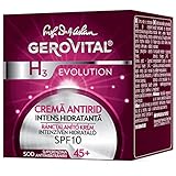 Gerovital H3 Evolution, Anti-Wrinkle Cream Highly Moisturizing With Superoxide Dismutase (The Anti-Aging Super Enzyme) 45+