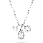 Swarovski Attract Pear Jewelry Collection, Rhodium Finish, Clear Crystals