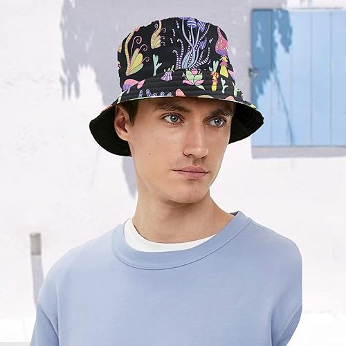 Mashroom Hat,Rave Accessories,90s Bucket Hat,Retro Fashion 80s 90s