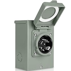 WELLUCK 30 Amp Generator Inlet Box - NEMA L14-30P