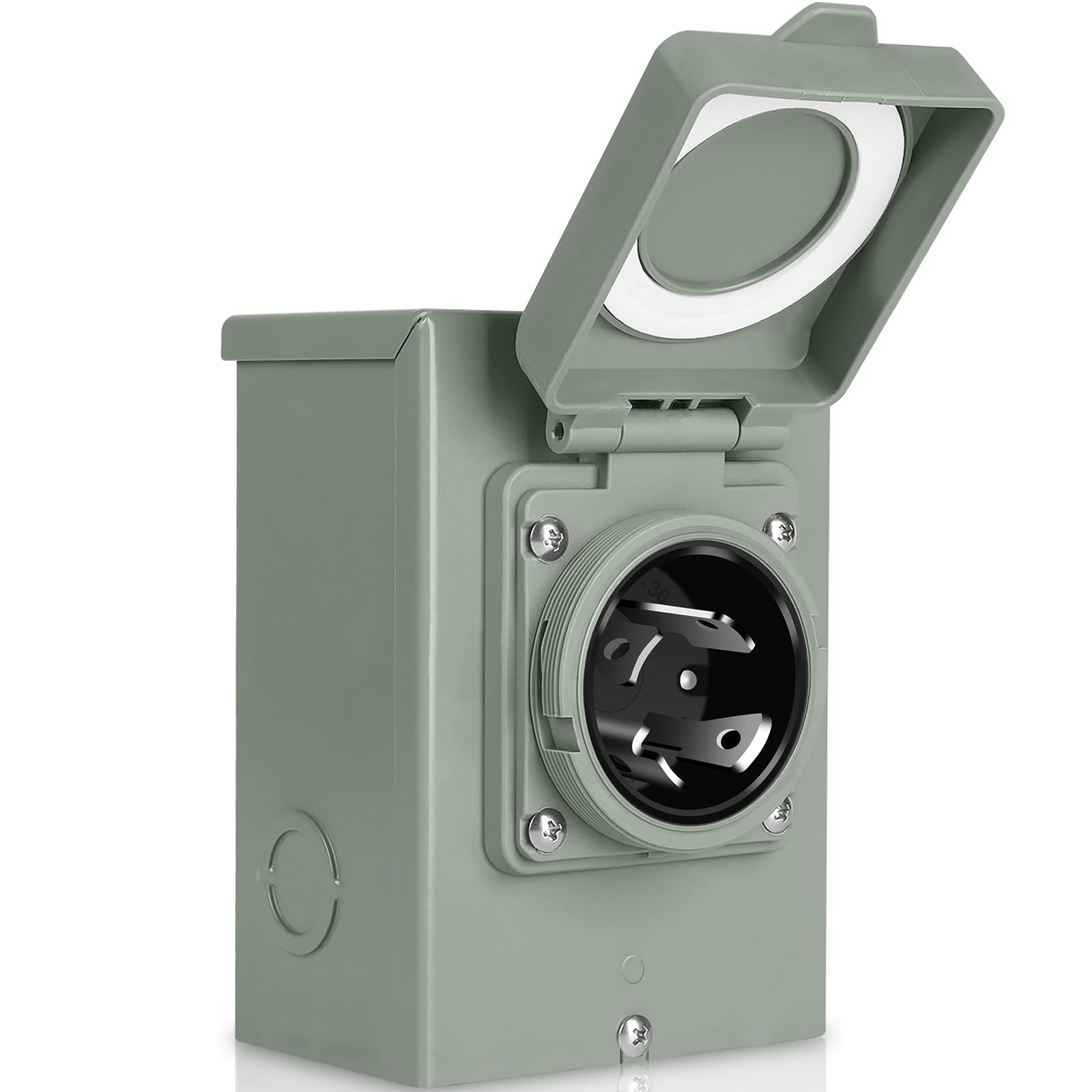 WELLUCK 30 Amp Generator Inlet Box - NEMA L14-30P