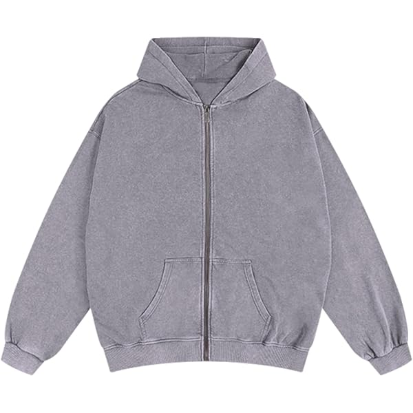トップス vintage like sweat zip up tops Vintage 1997 TapOut Gray / Yellow Graphic Zip Up Sweatshirt