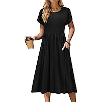 Formal Shift Dress Clearance Spring Fall Dress Cotton Dress Casual Loose Dresses Nine-point Sleeves Midi Formal Shift Dress Clearance Spring Fall Dress Cotton Dress Casual Loose Dresses Nine-point Sleeves Midi