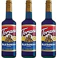 Torani Syrup, Blue Raspberry, 750mL Bottles (Pack of 3)