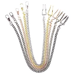 Tiong Clip Pocket Watch Chain Retro Metal Alloy