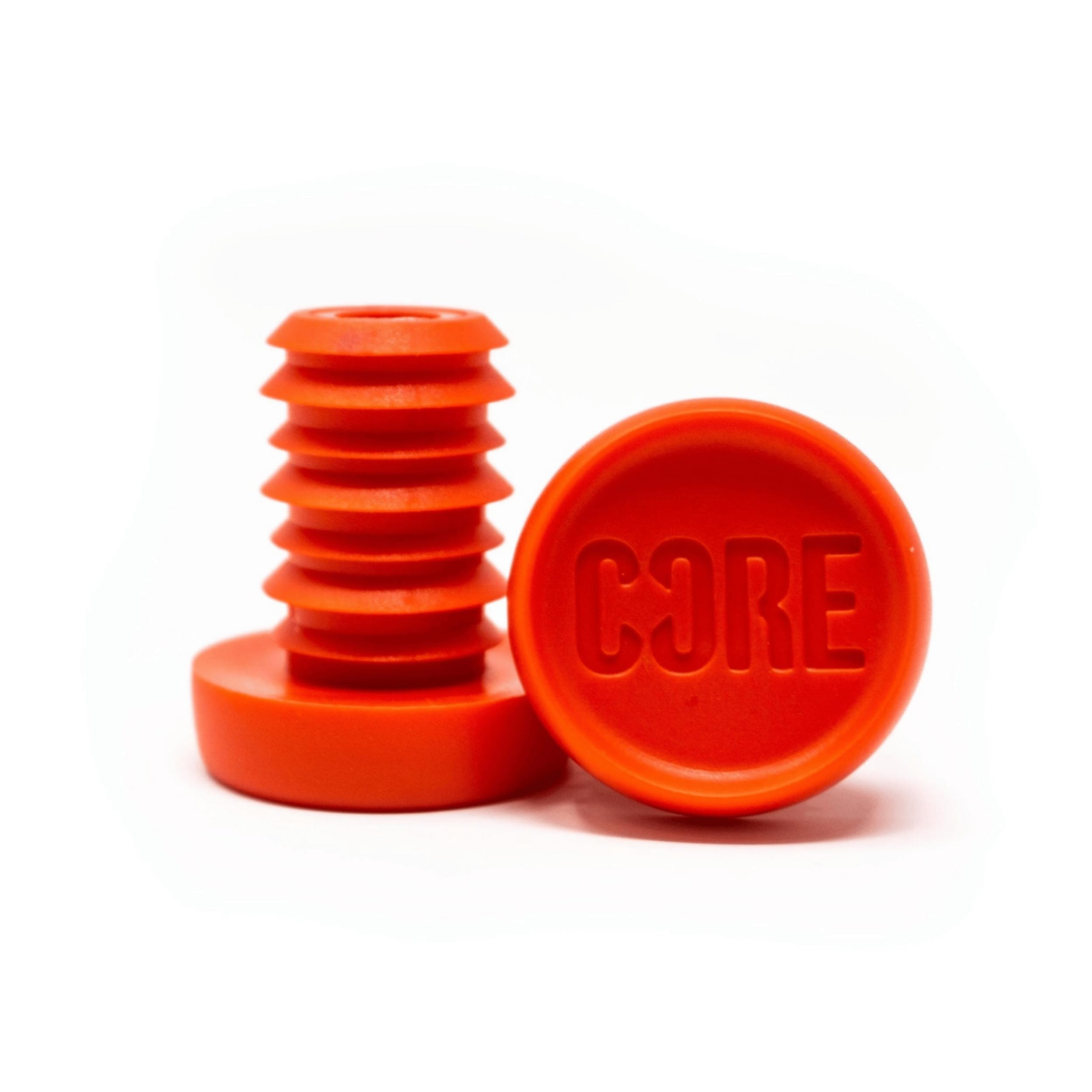 CORE Bar Ends Plugs - Resin Push-In Plugs for Scooter/Bike/BMX Universal Bar Ends for Handlebar End Caps (Red, Aluminium Bar (16.5mm))