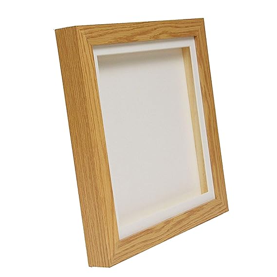 Oak Effect 3D Deep Box Picture Frame Display Memory Box For Medals