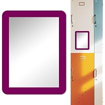 Miroir Magnétique 5x7 Pouces Pour Casier, Frigo, Armoire - Fixation Aimantée - Design Moderne